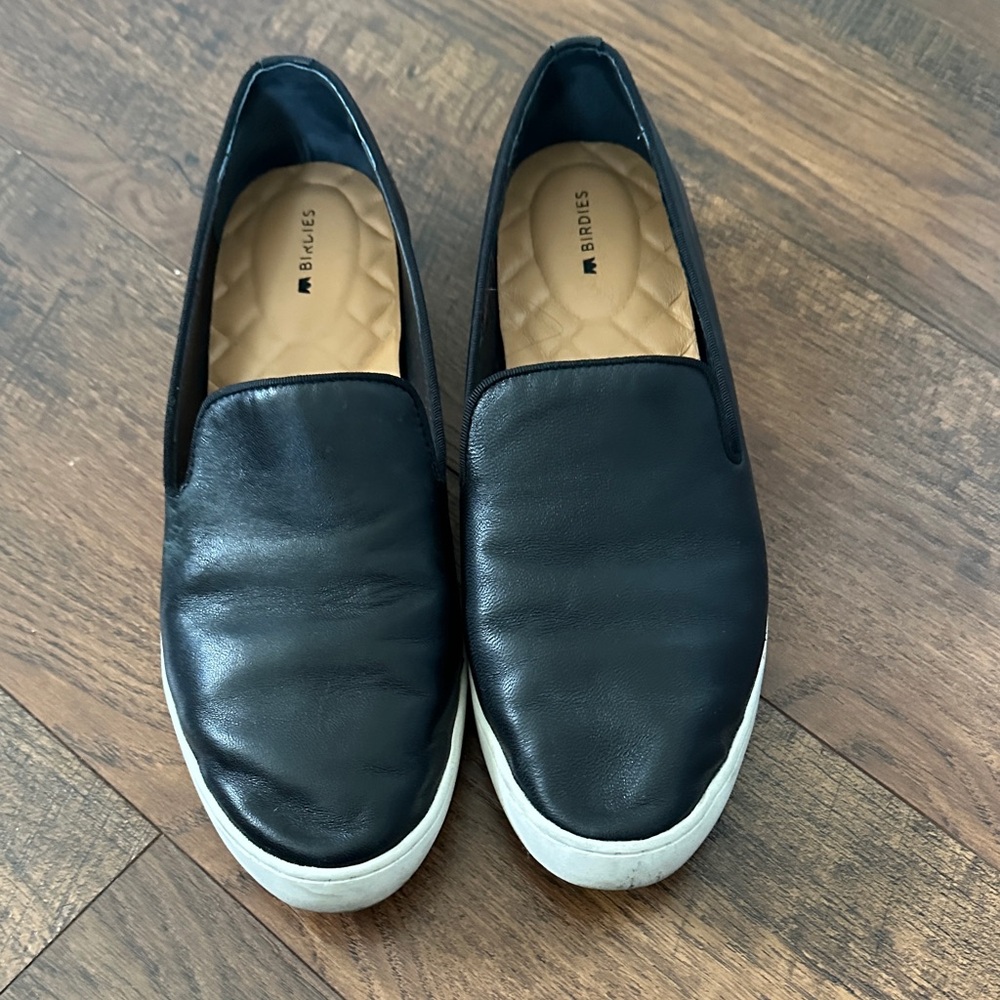 Birdies Bleak Leather Slip-On Sneakers